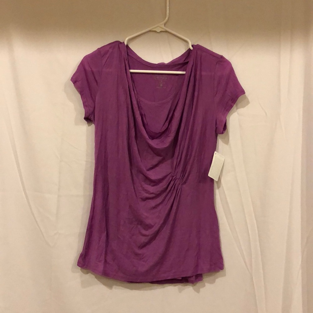 Purple Tee-shirt with tank underneath